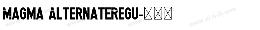 Magma AlternateRegu字体转换